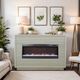 Legends Home Stardust Sandstone 62" Fireplace Mantel-1