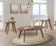 Elements International Theo 3-Piece Walnut Occasional Table Set-1