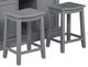 Powell® Penda Gray Extension Kitchen Island With Stools-1