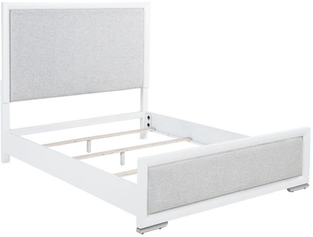Coaster® Gracemont 5-Piece Gray/White Queen Panel Bedroom Set-1