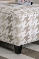 Furniture of America® Christine Light Gray Ottoman-3