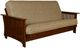 Kodiak Furniture Alexa Black Walnut/Natural Beauty Taupestone Full Futon Frame with Mattress-0