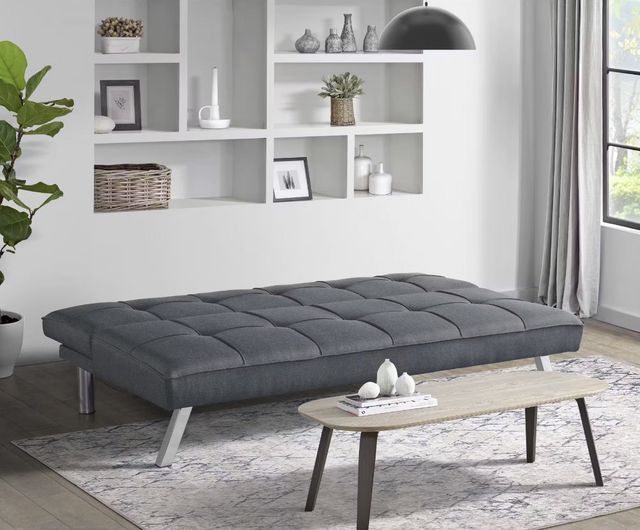 Elements International Smash Sandra Gray Sleeper Sofa-3
