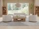 International Furniture Direct Suomi Ivory Accent Chair-1