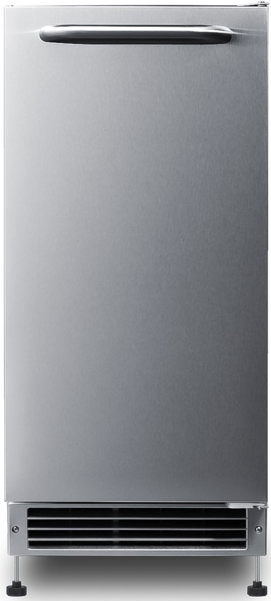 Summit® 15" 25 lb. Stainless Steel Outdoor Ice Maker-4