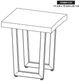 International Furniture Direct Riverwood Brown Chairside Table with Black Base-2