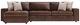 Bernhardt Nest Bernhardt Living 2-Piece Brown Leather Left-Arm Facing Sectional-1