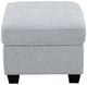 Intercon Ashbury TUP Soft Gray Chenille Ottoman-2