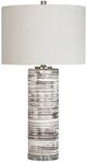 Crestview Collection Santa Fe Gray/White Table Lamp-0