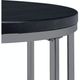 Elements International Ester 3-Piece Chrome/Black Occasional Table Set-4