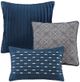 Olliix by Madison Park Biloxi 7 Piece Navy King Comforter Set-2