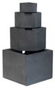 A & B Home Earthy Gray 4-Tier Block Outdoor Water Fountain-0