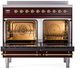 Ilve® Nostalgie II Series 40" Burgundy Pro Style Induction Range-1