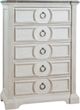 American Woodcrafters 9410 Brighten Antique White/Charcoal Brown Chest-0