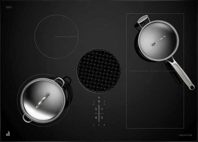 JennAir® NextGen 30" Black Downdraft Induction Cooktop-3