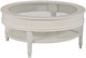 Hammary® Structures Pure White Round Coffee Table with Glass Top Insert-0