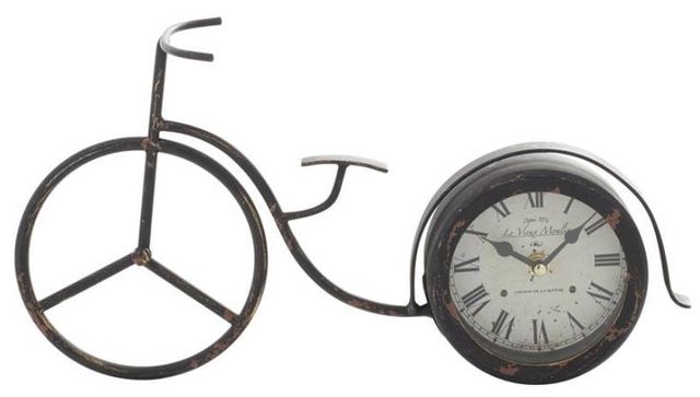 Deco Marche Black Bike Clock-1