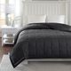 Olliix by Madison Park Charcoal All Season Hypoallergenic Microfiber Down Alternative Full/Queen Windom Blanket-3