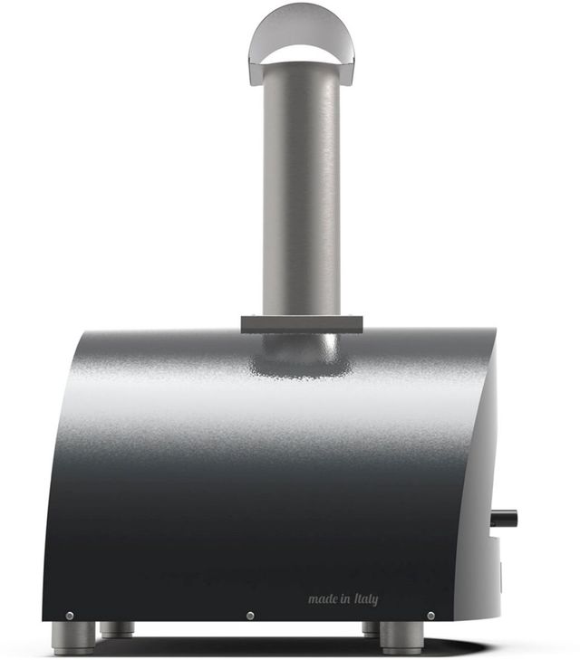 Alfa Moderno 2 Pizze 38" Ardesia Gray Wood Pizza Oven-3