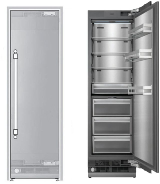 Ilve® 24” 12.5 Cu. Ft. Panel Ready Built In Column Refrigerator-0