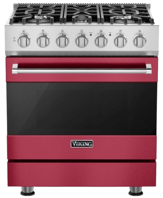 Viking® 3 Series 30" Valentine Pro Style Dual Fuel Range-0