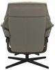 Stressless® by Ekornes® Customizable Reno Medium Manual Recliner and Ottoman with Cross Base-2