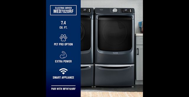 Maytag® 7.4 Cu. Ft. Midnight Steel Front Load Electric Dryer -3