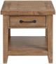 Intercon Highland Rustic Sandwash End Table with Drawer-1