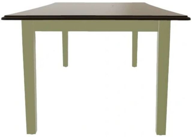 Mavin Customizable 42" x 72" Concave Extendable Dining Table with 12" Leaf-2