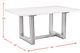 Elements International Felicia Black Dining Table with White Marble Top-4