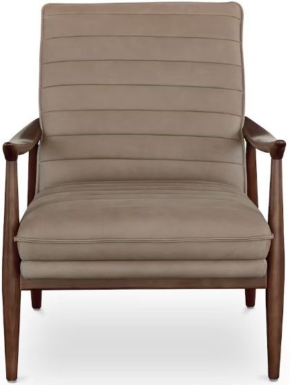 Bassett® Furniture Ellis Leather Beige Accent Chair-1
