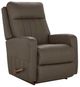 La-Z-Boy® Finley Otter Leather Manual Rocking Recliner-0