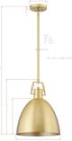 Forty West Lucy Gold Pendant-1