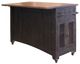 International Furniture Direct Pueblo Black Kitchen Island-1
