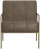 International Furniture Direct Aragon Brown/Blacksmithing Gold 31" Accent Chair-1