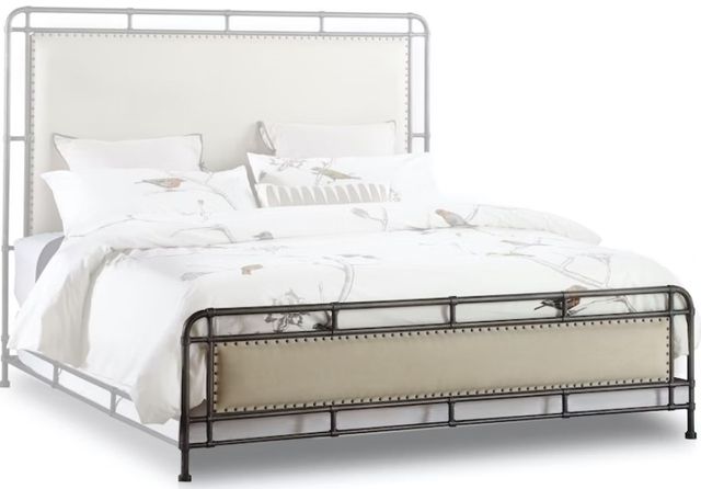 Hooker® Furniture Studio Angel Oatmeal/Rustic Chic Queen Upholstered Bed-2