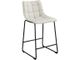 Elements International Seth Linen White Counter Stool-0