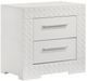 Coaster® Ives White High Gloss Nightstand-0