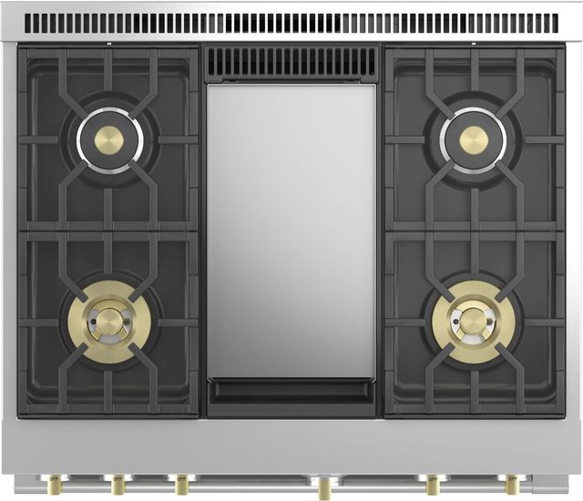 Monogram® Statement Collection 36" Stainless Steel Pro Style Natural Gas Range-6