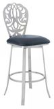 Armen Living Cherie Gray 26" Counter Stool-0