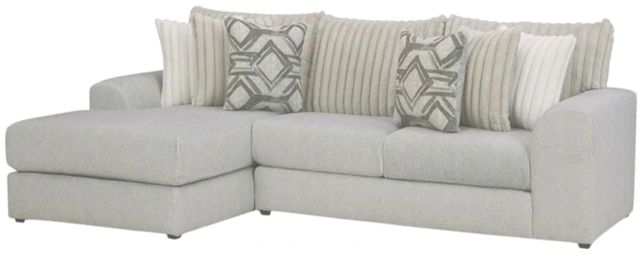 Albany Industries 2-Piece Mondo Silver Left-Arm Facing Chaise Sectional-0