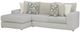 Albany Industries 2-Piece Mondo Silver Left-Arm Facing Chaise Sectional-0