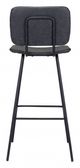 Zuo® Boston Black Bar Chairs-3
