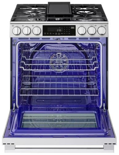 LG 30" PrintProof® Stainless Steel Slide-In Gas Range-2