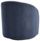 Homelegance® Dalhart Blue Swivel Chair-4