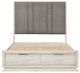 Homelegance® Noctis Beige/Gray Eastern King Platform Bed with Footboard Storage-5