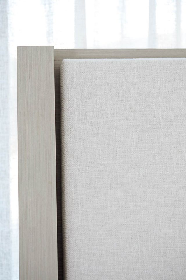 Bernhardt Axiom Beige/Linear Gray King Upholstered Panel Bed-3