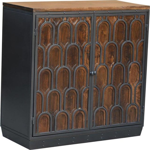 Jaipur Furniture Medrano Black/Brown Cabinet-0