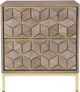 Moe's Home Collection Corolla Light Grey Nightstand-0
