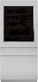 Monogram® 30" Stainless Steel Right Hinge Column Refrigerator Glass Door Panel Kit-0